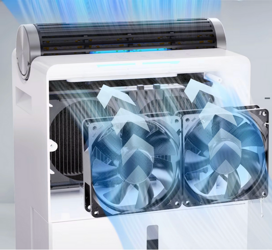 Dezumidificator Profesional CONOPU 3 in 1, Portabil, Detasabil, 800mL/zi, uscare+mod de repaus,casa,subsol, birou, 80m², 180m³/h