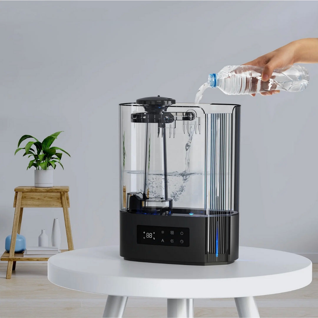 Umidificator Ultrasonic Profesional CONOPU® 6L Dormitor, Camere Mari, Difuzor de Arome, Bebeluși, 60 ore, Control Inteligent al Umidității, UltraSilențios